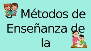 8 Métodos de enseñanza de la lectoescritura