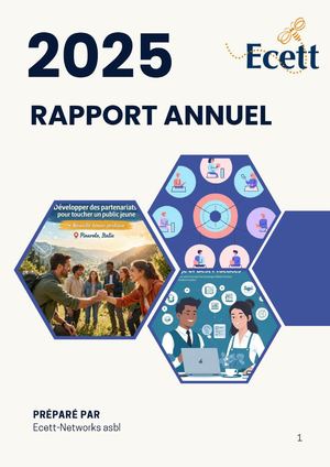 Rapport Annuel 2025 de l'asbl ECETT-NETWOKS
