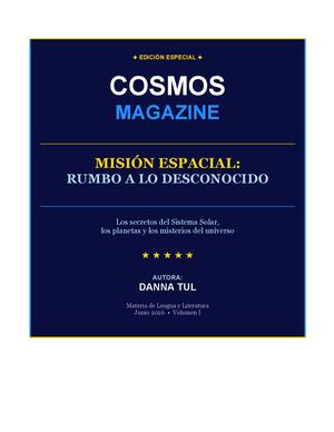 Revista Cosmos Danna Tul