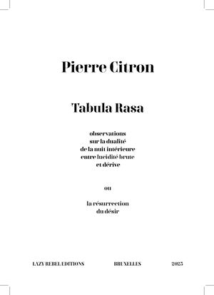 Tabula Rasa - Pierre Citron