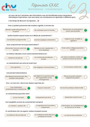 QUIZ Bientraitance Consentement