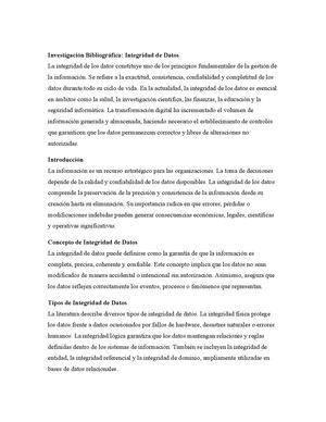 Investigacion Integridad De Datos Vancouver