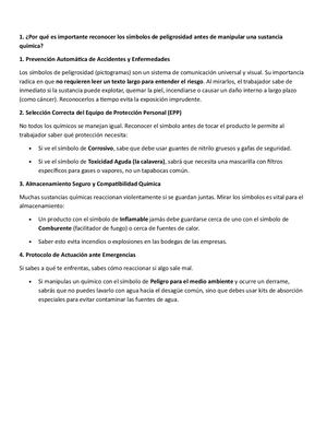 Trabajo De Quimica Conbocatoria
