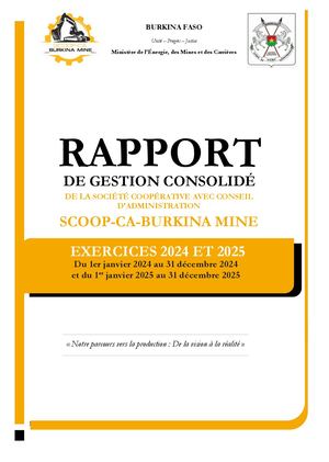 Bn Rapport De Gestion Consolidé 2024 2025 Mise En Forme