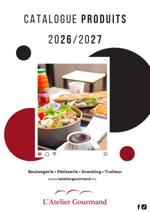 260601 Catalogue Produits L'atelier Gourmand 2026