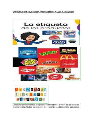302 Enfoque Constructivista Para Enseñar A Leer Y A Escribir