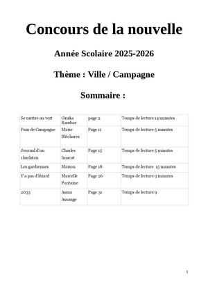 Concours de la Nouvelle 2025-2026