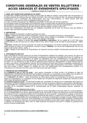 CGV VIVING Quimper 2026