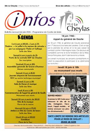 Le Cheylas - Bulletin mensuel de juin 2026