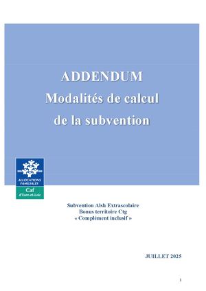 Addendum Alsh Extrascolaire Juil2025
