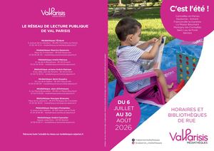 Programme Val Parisis Médiathèques été 2026