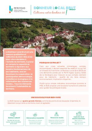 Flyer du Bonheur Local Brut
