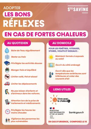 Fiche Reflexe Fortes Chaleurs