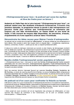 Podcasts L’entrepreneuriat Pour Tous