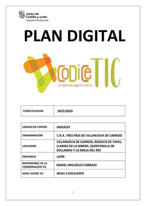 Plan Digital Co Di Ce Tic 2025 2026