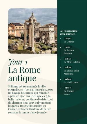 Les Escapades Rome - Carte Touristique
