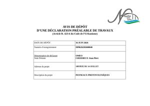 Dépôt DP0626282600040