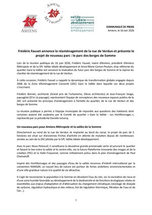 Communiqué De Presse Réunion Publique Verdun Parc Berges De Sommes