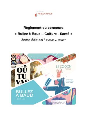 Règlement Concours Bd 2026