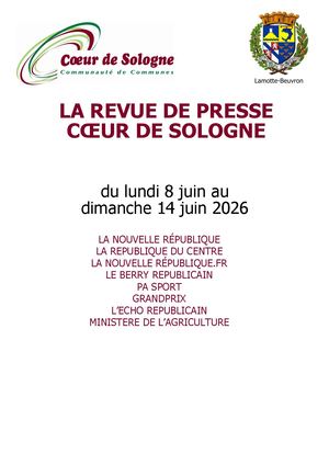 Revue Presse Coeurde Sologne S24