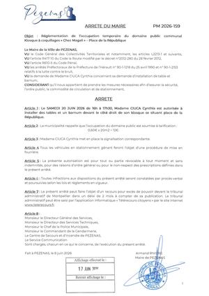 Arrêtés 17 06 26