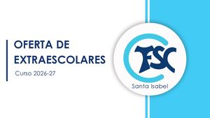 OFERTA DE EXTRAESCOLARES 26/27