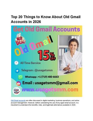 Top 20 Things To Know About Old Gmail Accounts In 2026