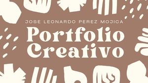 Presentación Portfolio Creativo Abstracto Beige Y Marrón