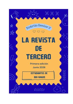 La Revista De Tercero De 3° Junio 2026