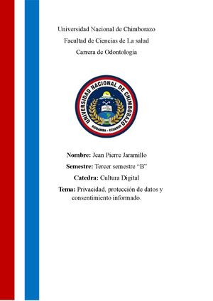Privacidad, Protección de Datos y Consentimiento Informado: Análisis y Desafíos