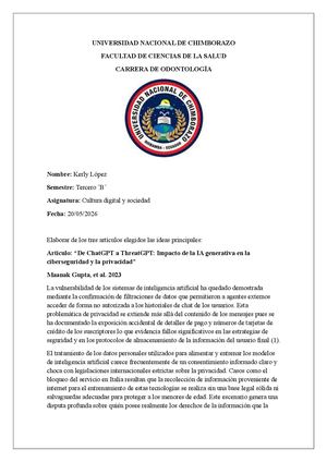 López Kerly 3b Actividad En Contacto Con El Docente 2 1 Información Científica Con Ia