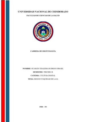Sesgos Y Equidad De La IA