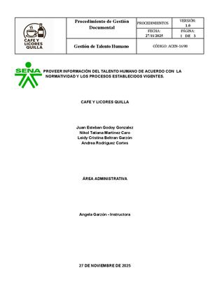 Promover Información Del Talento Humano De Acuerdo Con La Normatividad Y Los Procedimientos Establecidos Vigentes