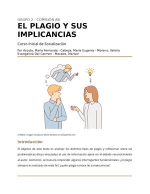 El Plagio Y Sus Implicancias Grupo 2 Comisión Ab