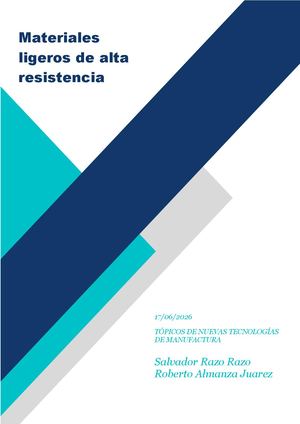 Materiales Ligeros De Alta Resistencia