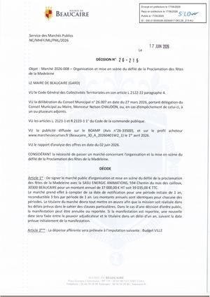 Fichier Parution Des Décisions N° 26 215 à 26 216