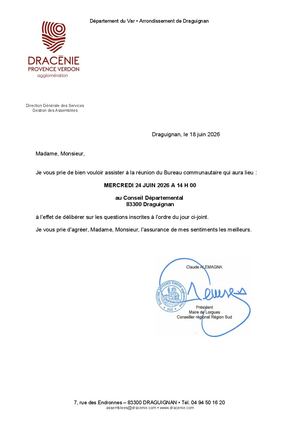 Bureau du 24 juin 2026