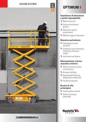 Haulotte Optimum 8 Nuova Noleggio Edilizia Edilmaco