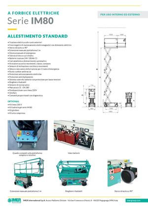 Imer Im 7380 Scheda Tecnica Noleggio Edilizia Edilmaco