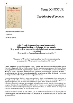 Joncour Une Histoire D'amours