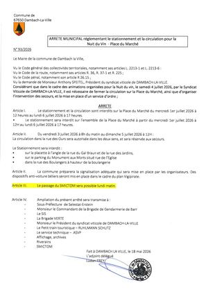 Arrêté 93 2026 La Nuit Du Vin