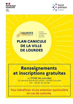 Plan Canicule CCAS Lourdes