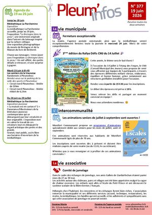 Pleum'infos du 19 juin 2026