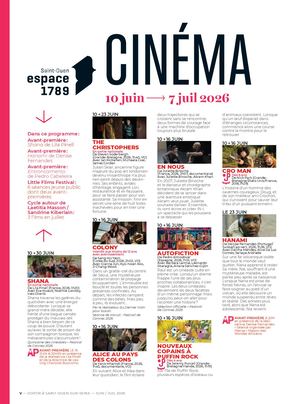 Cinema Juin juillet 2026