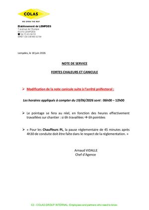 Ns Canicule 2026 Arret Préfecture