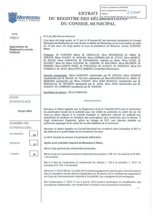 Réglement local de publicité
