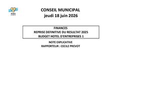 4- NOTICE+PROJETDELIB - REPRISE RESULTAT HE1 2025