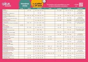 Horaires Médiathèques Ete 2026