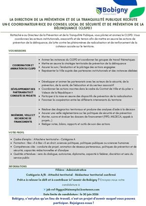Direction De La Prévention Et De La Tranquillité Publique Clspd