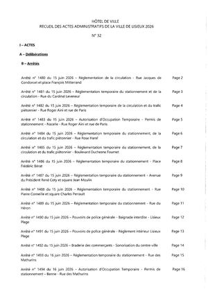 Recueil N° 32